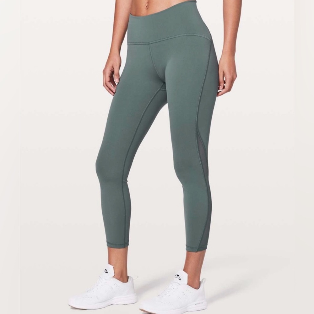 lululemon athletica Train Times 7/8 Pant *25” in Green Smoke
